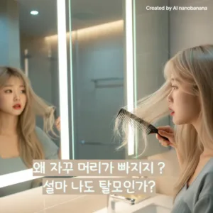 왜 자꾸 머리가 빠지지 ? 설마 탈모인가?