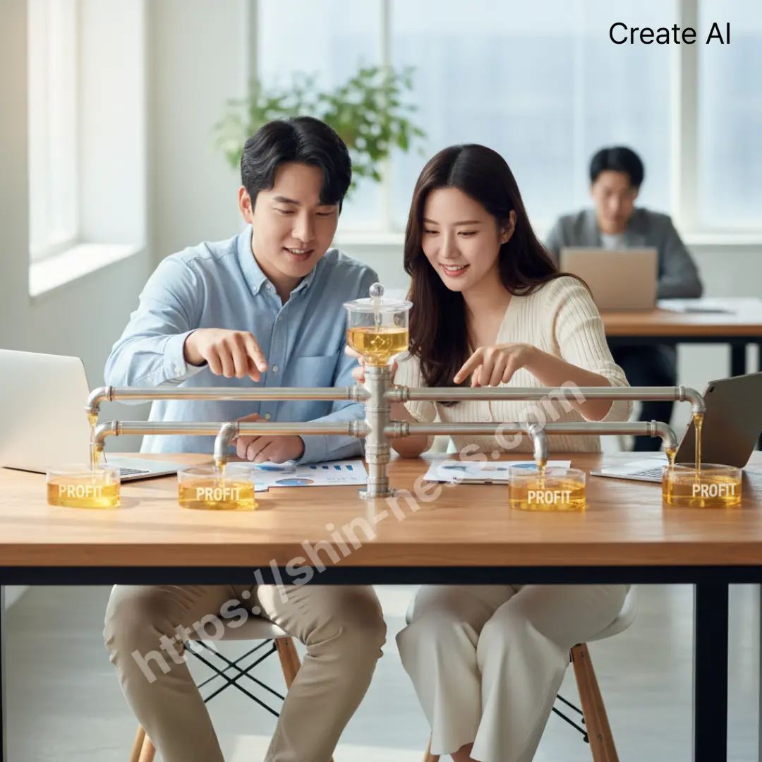 수익에 대한 파이프라인에 대해 고민하고있는 청춘남녀